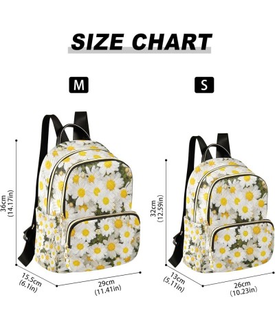 Blossom Daisy Flowers Backpack for Women Shoulder Bag Lightweight Mini Backpack Casual Daypack Back Pack for Travel Work Mini...