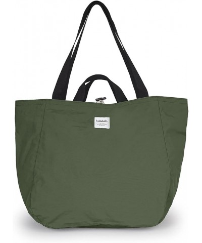 JAKE Double Sided 2 Way Nylon Tote Handbag Misty Mint/Ash Gray $30.91 Totes