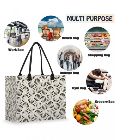 Contemporary Geometric Pattern Large Tote Bag Shoulder Bag For Women Teachers Nurses Work Shopping Travel Handbag Purse $10.6...