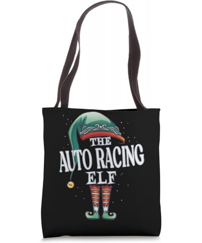 Auto Racing Elf Christmas Group Xmas Pajama Party Tote Bag $9.82 Totes