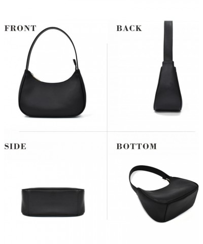 Women's Underarm Bags Crossbody Bags Handbags Faux Leather Bags Black Textured $16.10 Satchels