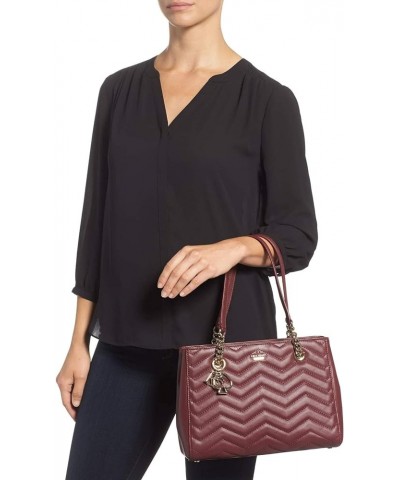 Reese Park Small Courtnee Quilted Leather Shoulder Bag Cherrywood $108.79 Handbags