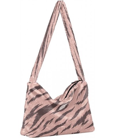 Leopard Purple Single Shoulder Bag, Fur Tote Women Bag Hobo Purse Pink Leopard Print3 $9.03 Totes