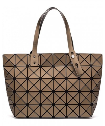 Luminous sac bao Bag Diamond Tote Geometric Quilted Shoulder Bags bolso Brown $19.45 Totes