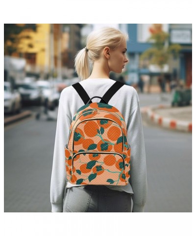 Red Persimmon Fruits Backpack for Women Shoulder Bag Lightweight Mini Backpack Casual Daypack for Travel Mini(10.23'' x 5.11'...