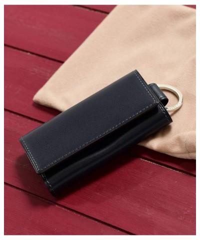 ACCESSORIES Box Calf Key Case No.617608 Nvy $84.60 Wallets