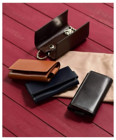 ACCESSORIES Box Calf Key Case No.617608 Nvy $84.60 Wallets