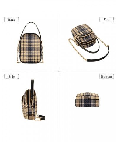 Lemon Woman Shoulder Crossbody Bag, Purse with Removable Strap Crossbody, Summer Crossbody Purse Plaid-2 $20.29 Crossbody Bags