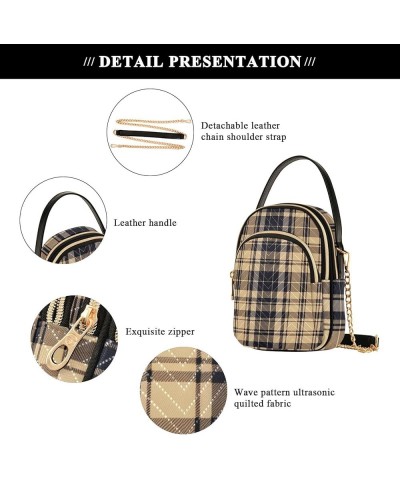 Lemon Woman Shoulder Crossbody Bag, Purse with Removable Strap Crossbody, Summer Crossbody Purse Plaid-2 $20.29 Crossbody Bags