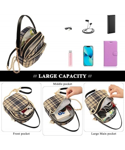 Lemon Woman Shoulder Crossbody Bag, Purse with Removable Strap Crossbody, Summer Crossbody Purse Plaid-2 $20.29 Crossbody Bags