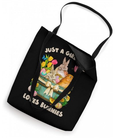 Just A Girl Who Loves Bunnies Easter Bunny Lover Tote Bag $10.75 Totes