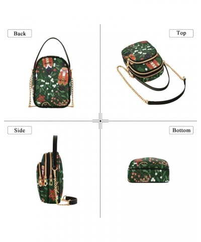 Christmas Evegreen Nutcracker Crossbody Bags for Women Small Chain Shoulder Bag Purses Hand Bags for Travel Work Gifts $13.00...