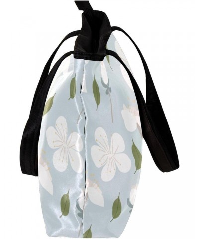 Handbag Light Blue Cherry Blossom Pattern-01 Size: 11.8x4.1x15.4 inches storage bag Handbag $14.81 Handbags