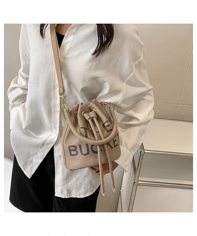 The Bucket Bags and Purses For Women Small Drawstring Handbags Hobo Purse Khaki $10.08 Hobo Bags