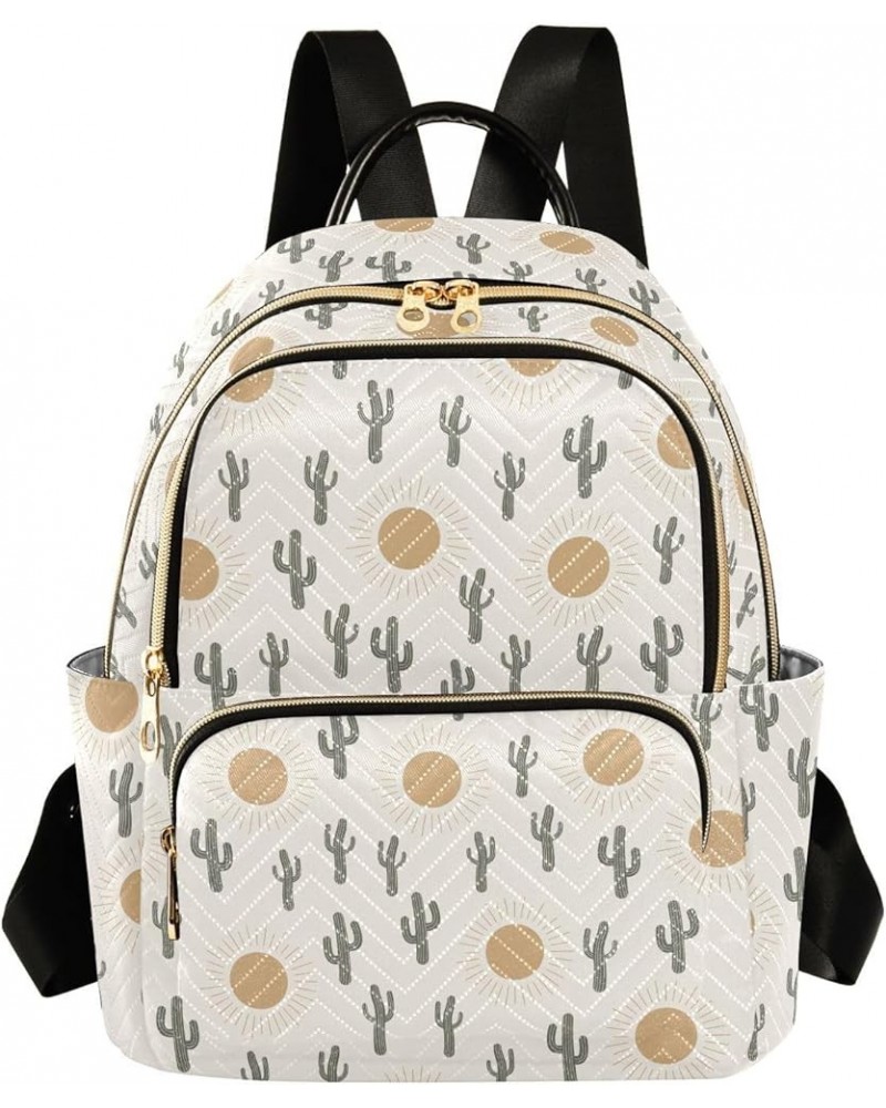 Mini Backpack for Women, Cactus Sun Travel Backpack Purse for Ladies, Small Bookbag Daypack Shoulder Bag S Multi533 Small $16...