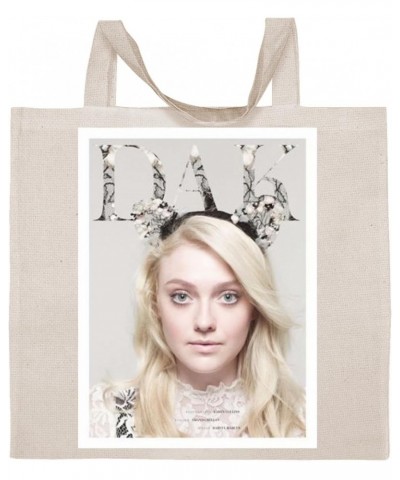 Dakota Fanning - Cotton Photo Canvas Grocery Tote Bag IDPP281814 $18.97 Totes