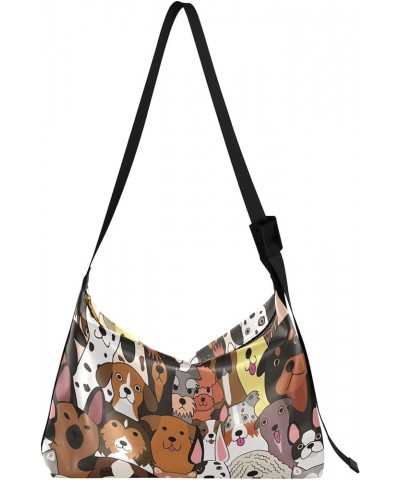 Raccoon Cute Cartoon Women PU Leather Hobo Bag Large Crossbody Purse Trendy Animal Print Designer Shoulder Purse Multiple Dog...