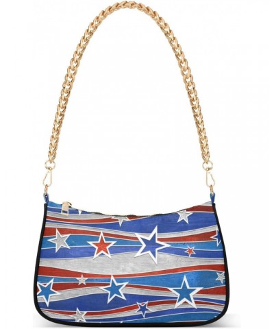 American Flag Shoulder Bag for Women Small Purse Evening Bag Arm Purse with Chain Strap for Sister Girlfriend $15.00 Shoulder...