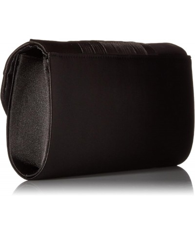 Angel Satin Tuxedo Flap Evening Clutch Black $19.59 Evening Bags