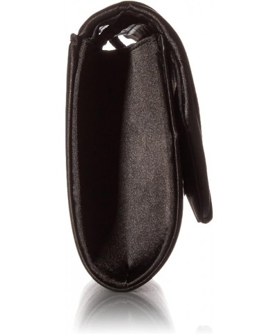 Angel Satin Tuxedo Flap Evening Clutch Black $19.59 Evening Bags