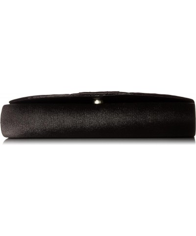 Angel Satin Tuxedo Flap Evening Clutch Black $19.59 Evening Bags