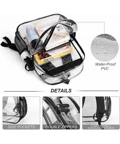 Clear Backpack Heavy Duty - Stadium Approved Clear Book Bag Large See Through Backpack for College Workplace, Compatible with...