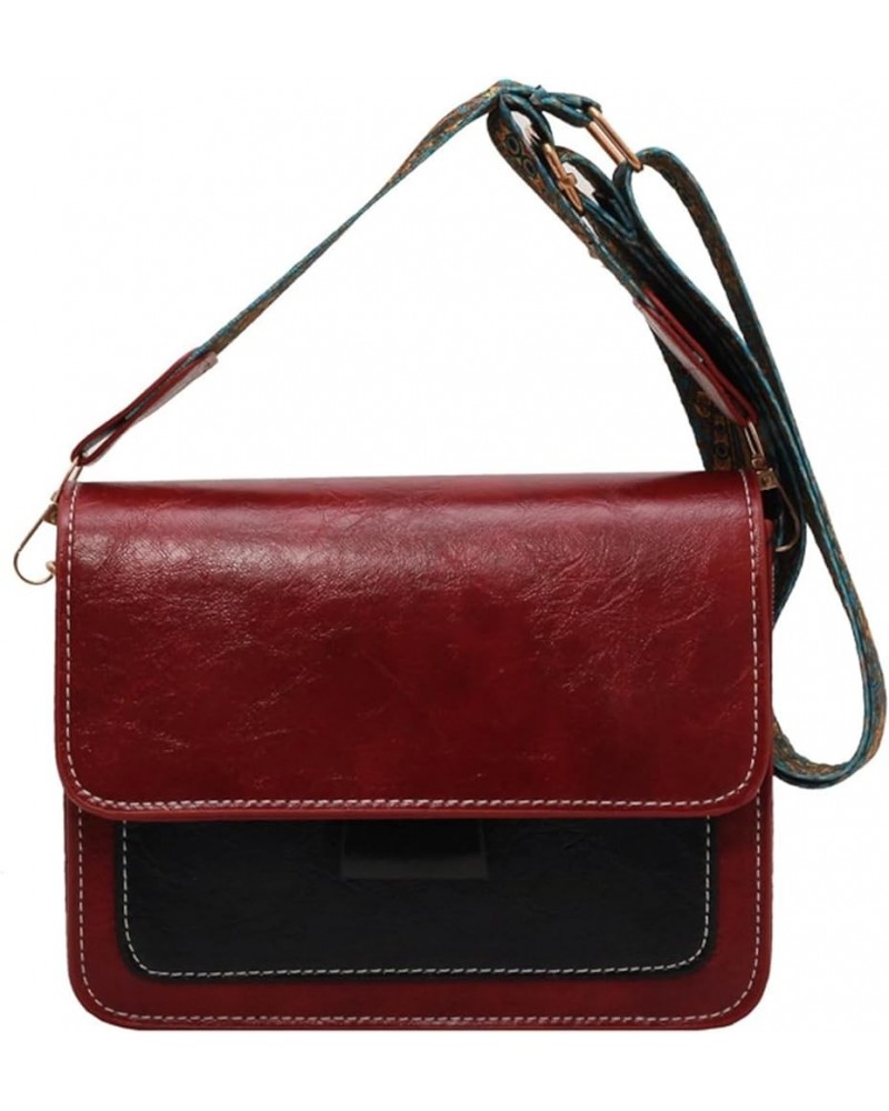 Small Crossbody Bag Shoulder Bag for Women PU Leather Wallet Purse and Handbags (Black) Red $16.46 Shoulder Bags