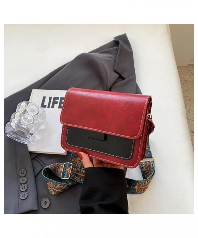 Small Crossbody Bag Shoulder Bag for Women PU Leather Wallet Purse and Handbags (Black) Red $16.46 Shoulder Bags