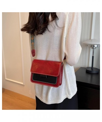 Small Crossbody Bag Shoulder Bag for Women PU Leather Wallet Purse and Handbags (Black) Red $16.46 Shoulder Bags