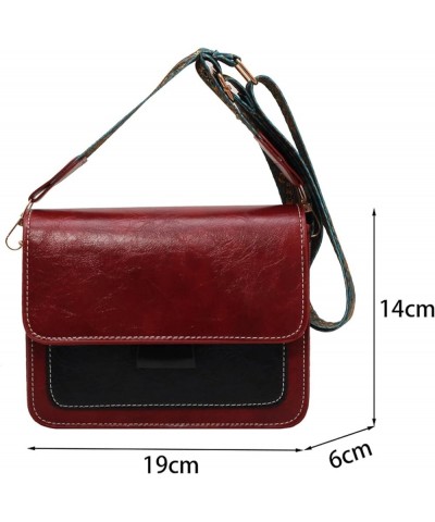 Small Crossbody Bag Shoulder Bag for Women PU Leather Wallet Purse and Handbags (Black) Red $16.46 Shoulder Bags