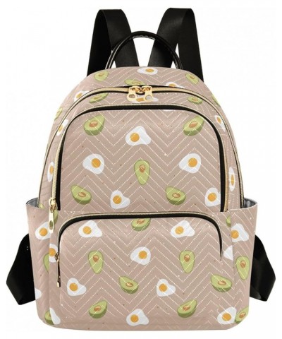 Egg Avocado Backpack Purse for Women Fashion Travel Bag Ladies Shoulder Bags Back Pack Weekend Bag,S Small $17.35 Backpacks