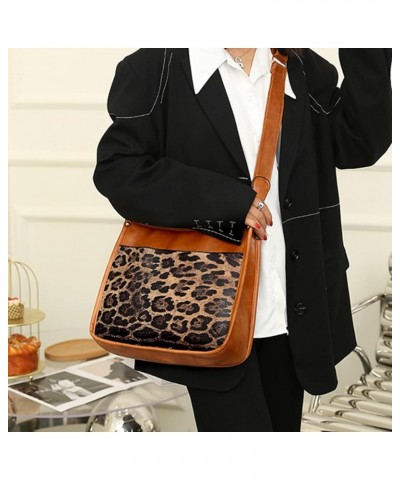 Leopard Guitar Strap Crossbody Bag Handbag for Women Vegan Leather Crossbody Purse Womens Cow Print Satchel Bag Sunflower $19...