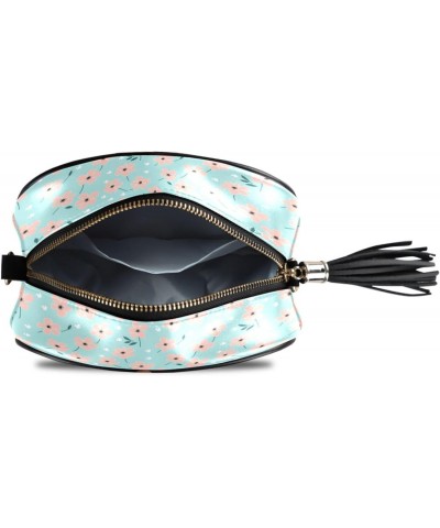 Crossbody Purse Small Crossbody Bags Shoulder Handbags Pink Daisy for Women $10.25 Shoulder Bags