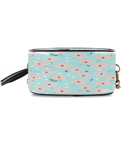 Crossbody Purse Small Crossbody Bags Shoulder Handbags Pink Daisy for Women $10.25 Shoulder Bags