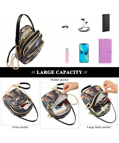 Cute Dogs Staring Small Shoulder Bags for Women Phone Purse Crossbody for Women Mecha Robot $10.82 Handbags