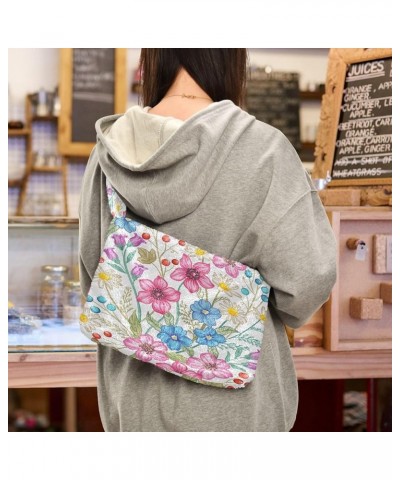 Fluffy Crossbody Bag for Women,Polyester Crossbody Bag Fluffy Tote Bag Lady Shoulder Bag 5 $12.00 Shoulder Bags