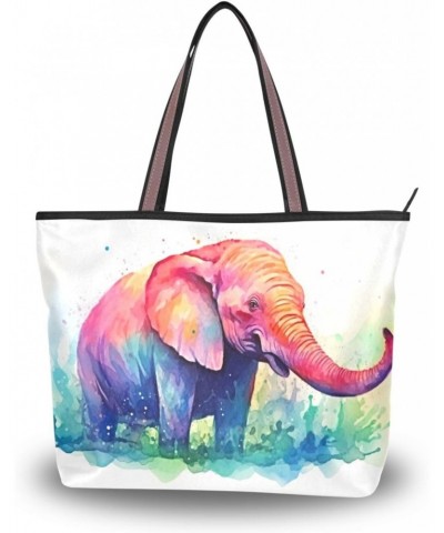 Women Tote Bags Elephant Top Handle Satchel Handbags Shoulder Bag for Shopping 20853489 $11.54 Totes