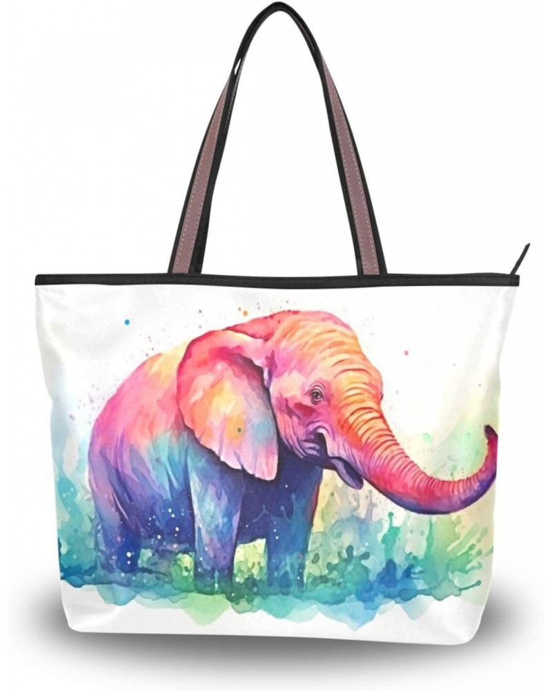 Women Tote Bags Elephant Top Handle Satchel Handbags Shoulder Bag for Shopping 20853489 $11.54 Totes