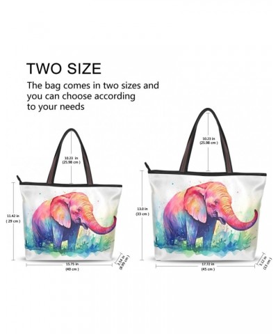 Women Tote Bags Elephant Top Handle Satchel Handbags Shoulder Bag for Shopping 20853489 $11.54 Totes