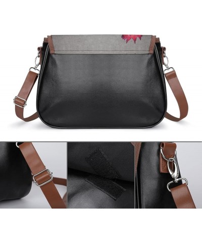 Printed Crossbody Bags Women City Leather Shoulder Bag Satchel Hobo Bags Trendy City Night Scene Color11 $21.51 Hobo Bags