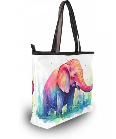 Women Tote Bags Elephant Top Handle Satchel Handbags Shoulder Bag for Shopping 20853489 $11.54 Totes