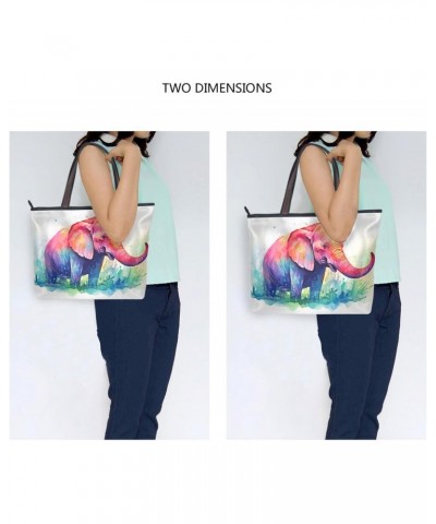 Women Tote Bags Elephant Top Handle Satchel Handbags Shoulder Bag for Shopping 20853489 $11.54 Totes