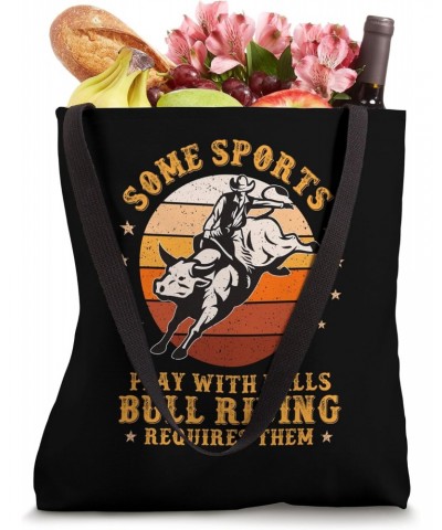 Rodeo Bull Riding Vintage Cowboy Country Ranch Bull Rider Tote Bag $13.25 Totes