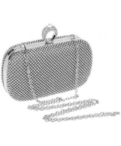 Rhinestone Evening Clutch Black $21.19 Evening Bags