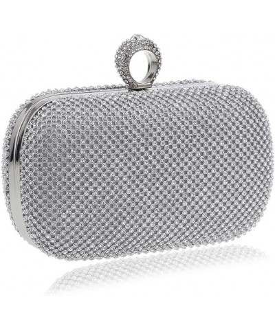 Rhinestone Evening Clutch Black $21.19 Evening Bags