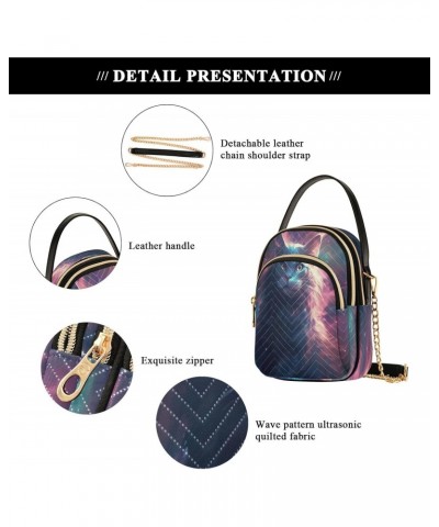 Quilted Crossbody Bags for Women,Cat (34) Women's Crossbody Handbags Small Travel Purses Phone Bag $11.65 Crossbody Bags