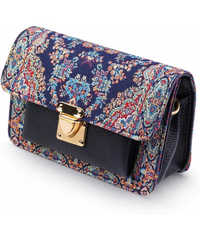 Women Shoulder Bag, Hand Bag, Carry Bag, Morrocon Design, Carpet Design, Special Edition Navy Blue & Red 570 $29.35 Satchels