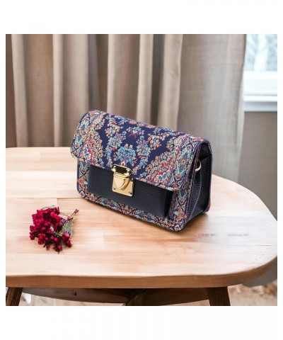 Women Shoulder Bag, Hand Bag, Carry Bag, Morrocon Design, Carpet Design, Special Edition Navy Blue & Red 570 $29.35 Satchels