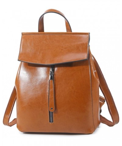 Fashion Backpack Purses for Women Genuine Leather Designer Ladies Shoulder Bags Convertible Travel Crossbody Bags Brown $46.9...