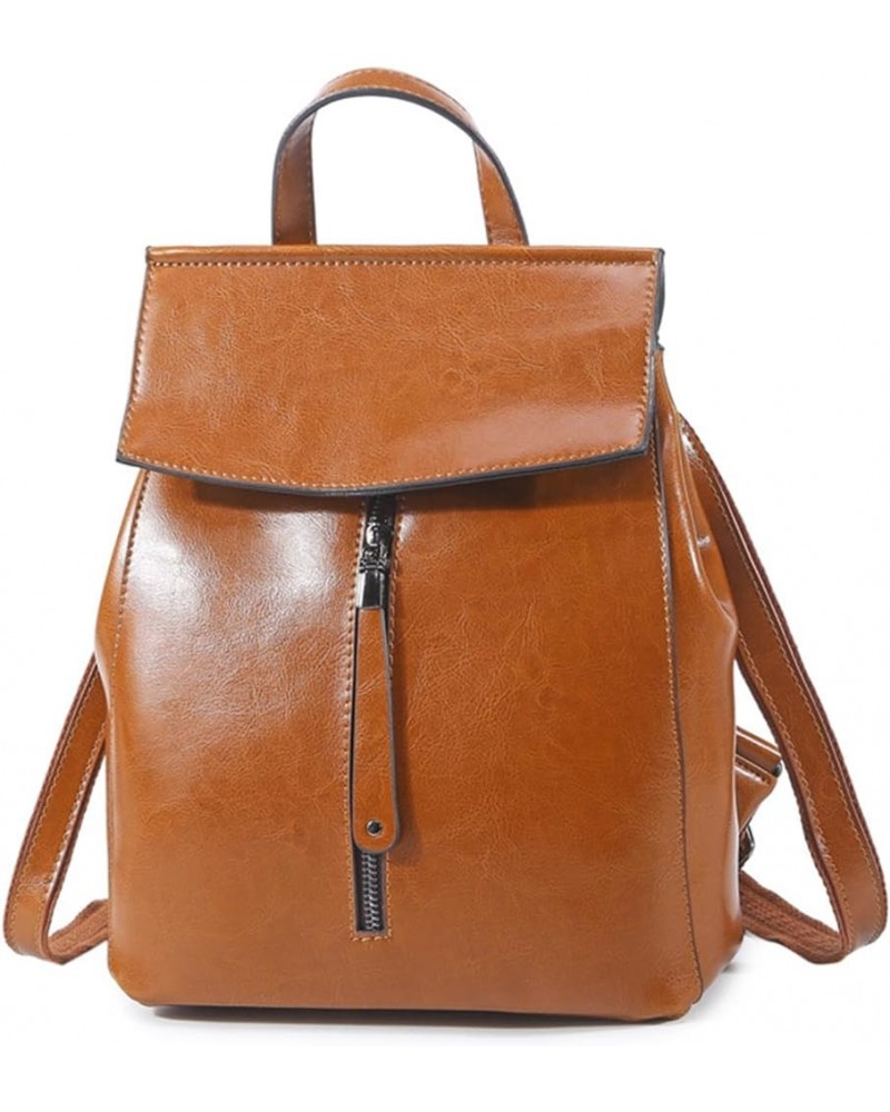 Fashion Backpack Purses for Women Genuine Leather Designer Ladies Shoulder Bags Convertible Travel Crossbody Bags Brown $46.9...